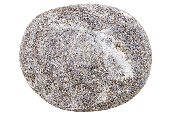 istock Top view of single gray pebble 1330707056