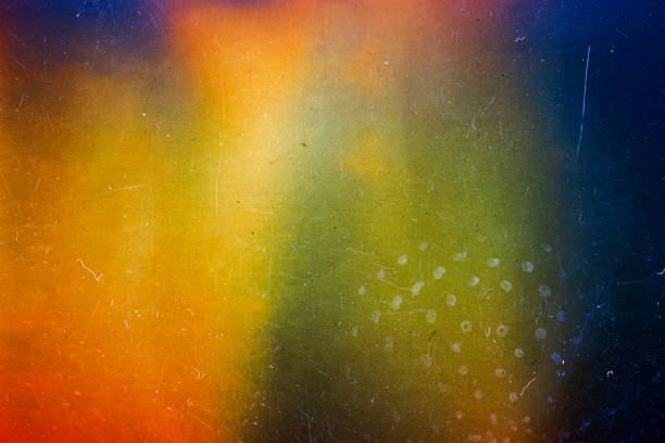 istock Abstract colorful scratched film background 1330707469