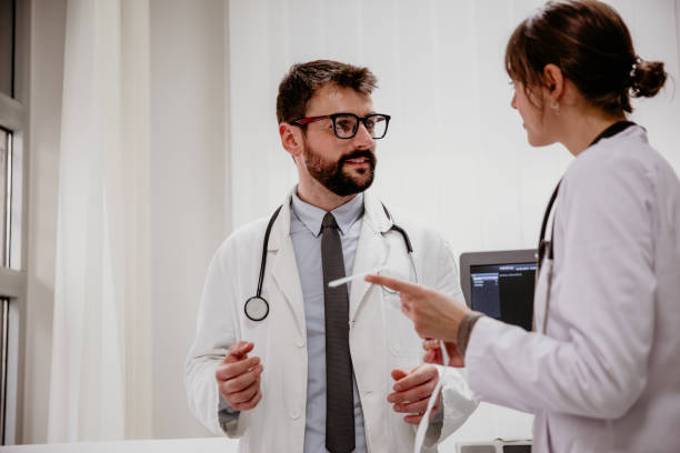 istock Researching news on a specific disease 1330708666