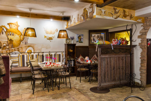 istock Interior of a cozy children cafe 1330709979