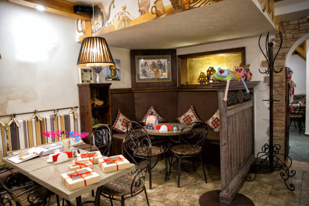 Interior of a cozy children cafe