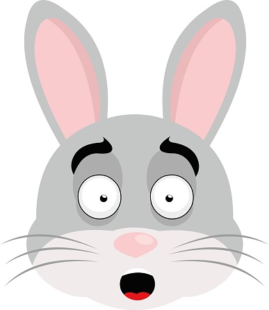 Vector Emoticon Illustration Cartoon Of A Rabbits Head With A Scared Expression And With Mouth Open Stock Illustration - Download Image Now - iStock Vector Emoticon Illustration Cartoon Of A Rabbits Head With A Scared Expression And With Mouth Open Stock Illustration - Download Image Now - iStock