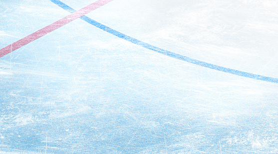 Maqueta de fondo de superficie de patines de hielo en blanco, vista superior photo