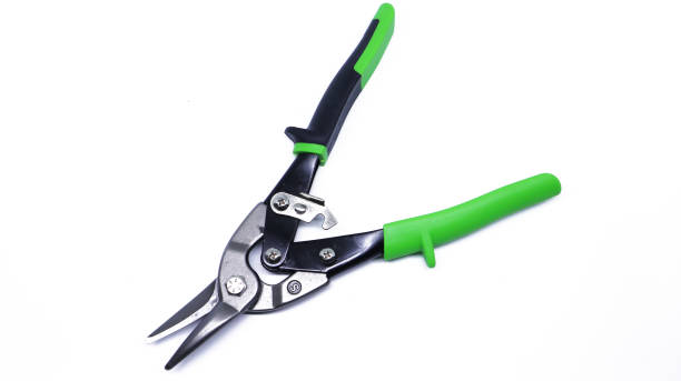 istock Hollow steel scissors on white background isolated 1330714970