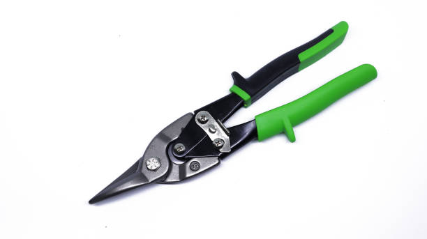 istock Hollow steel scissors on white background isolated 1330714976