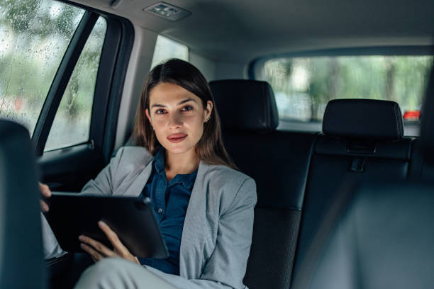 istock Adult woman, posing for the camera on her way to work. 1330720344