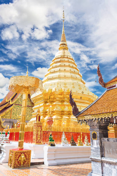 istock Landmarks, important tourist attractions in Chiang Mai, Phra That Doi Suthep 1330720792