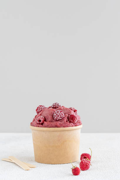 istock Vegan ice cream in paper bowl 1330727472
