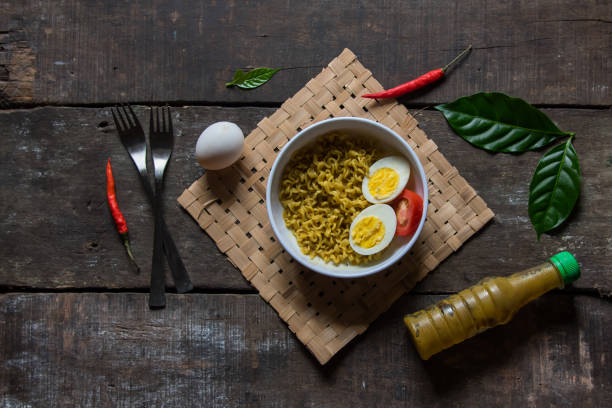 istock Popular snacks item instant maggi masala noodles. 1330734783