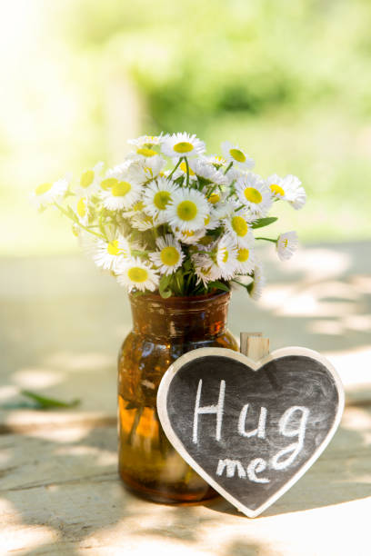 istock Hug me hand drawing phrase on a heart, Share a Hug Day concept 1330735905