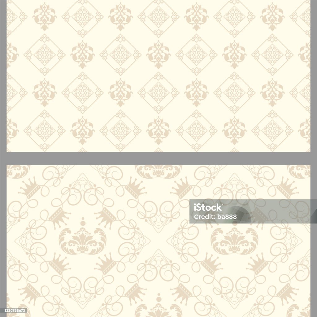 Beige Background With Pattern Beige Background Patterns With Decorative Elements Set Suitable For ...