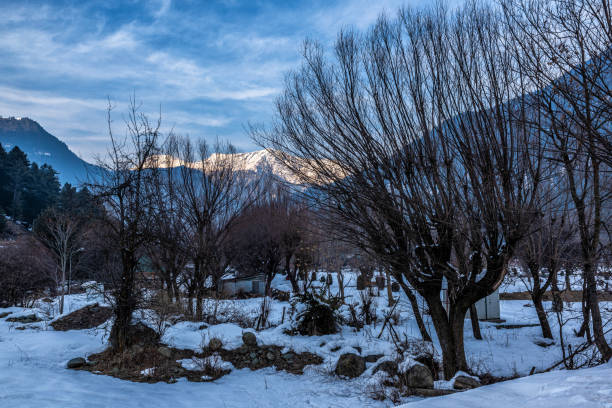 istock Beautiful view of Pahalgam during winter season 1330740716