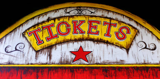 istock Old ticket booth at a carnival or circus selling ticket for rides and fun 1330742708