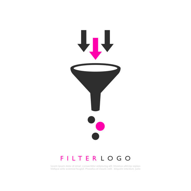 logo wektora filtru - sieve stock illustrations