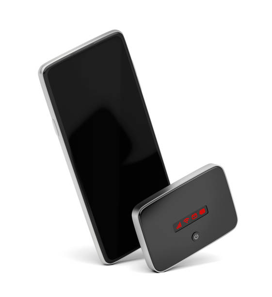 istock Smartphone and Wi-Fi mobile router 1330744441