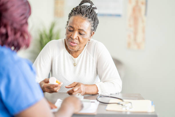 istock Senior woman has doctor's appointment 1330745191
