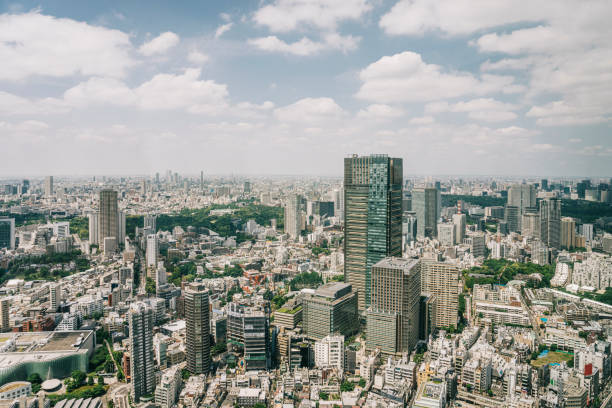 istock Tokyo urban skyline 1330745272