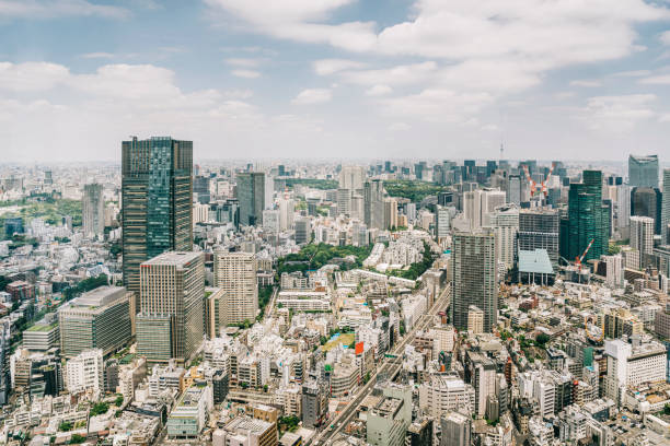 tokio pejzaż miejski z roppongi - roppongi zdjęcia i obrazy z banku zdjęć