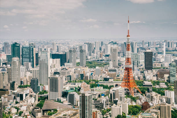 istock Tokyo urban skyline 1330745319