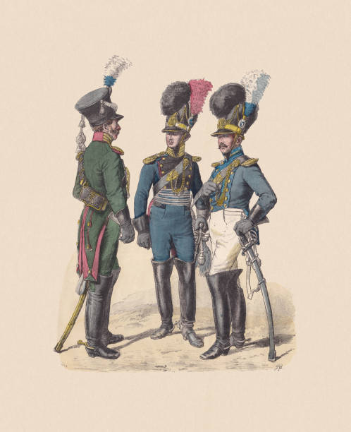 ぺ*ぺ様 1800s〜1900s バイエルン王国　竜騎兵　軍服 19世紀初頭のバイエルン兵士の軍服ウーラン騎兵将校シュヴォーレジェ軽