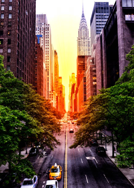 istock Sunset on 42nd street, NYC 1330757774
