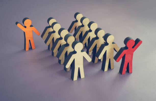 istock Leader vs manager with two different concepts of company management. 1330765662