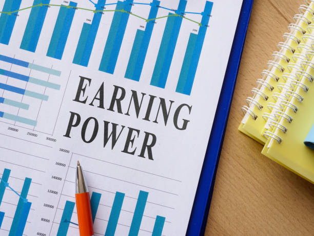 istock Earning power report with charts and info. 1330765855