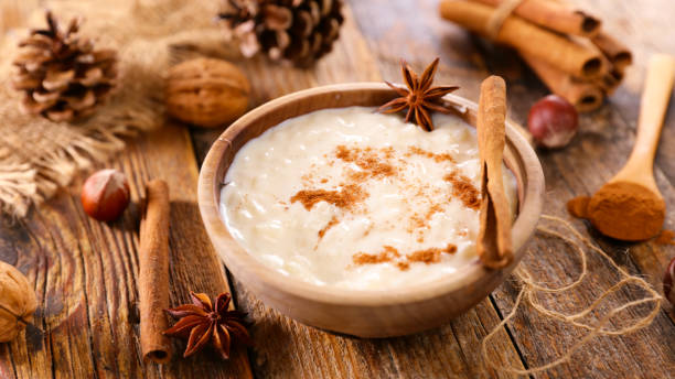 istock french milk rice dessert with cinnamon- rice pudding 1330766984