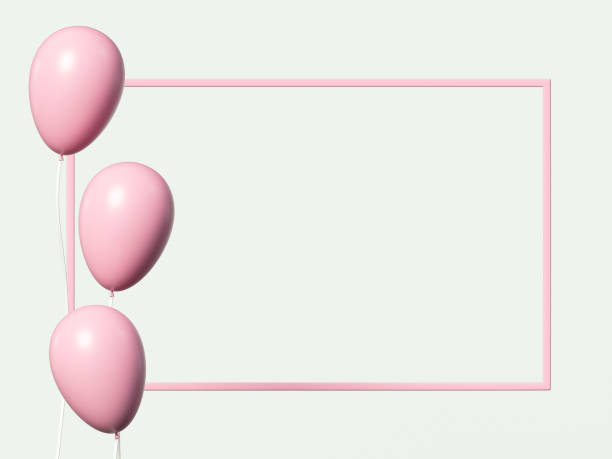 istock 3D Illustration. Set of balloons with a space for a text. 1330770961