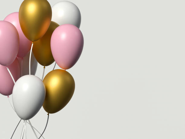 istock 3D Illustration. Set of balloons with empty space for a text. 1330770966