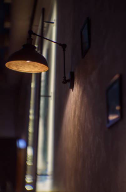 istock Lamp on the wall in the bar 1330777655