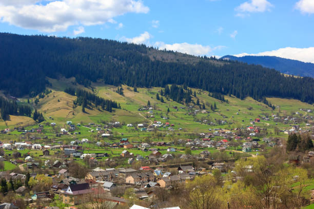 istock View of the valley from the mountain pass 1330777666