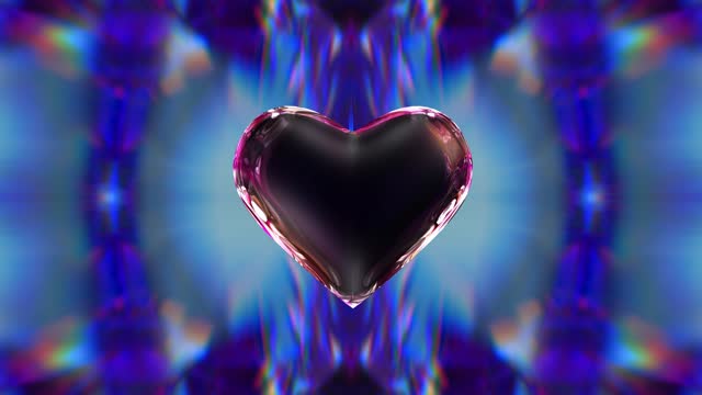 Heart Abstract Modern Background 4K Loop
