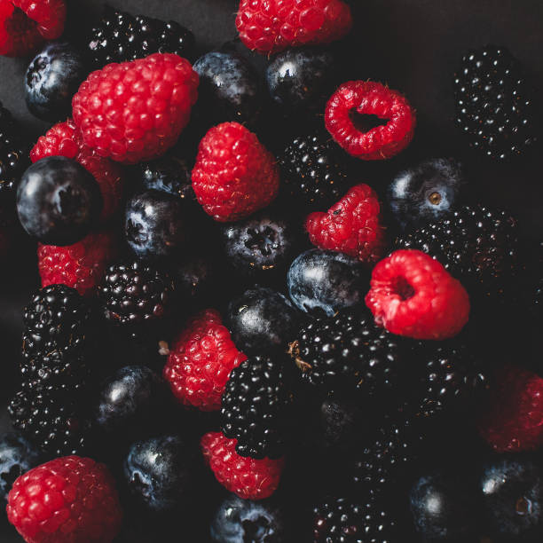 istock Healthy sweet fresh blackberries, blueberries and raspberries 1330778526