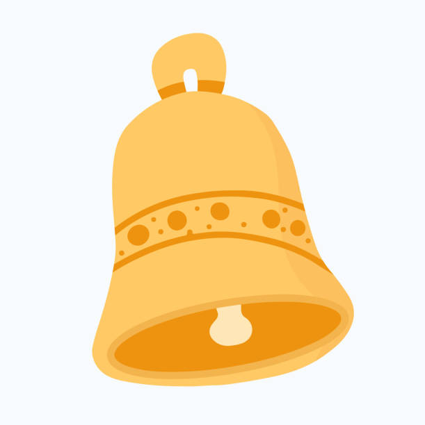 illustrations, cliparts, dessins animés et icônes de bague dessinée à la main cloche . icône de croquis de cloche de sonnerie pour l’infographie, la conception de concept. site web ou app. croquis de vecteur cloche isolé sur fond blanc - hotel bell service bell white background