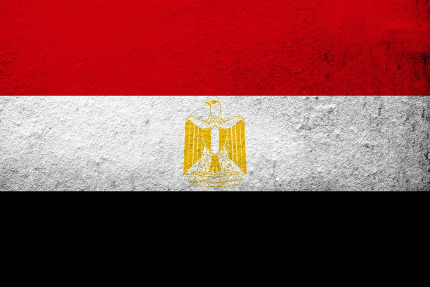 istock The Arab Republic of Egypt National flag. Grunge background 1330779553