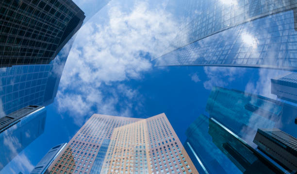istock Multiple Exposure Of Office Buildings 1330783789