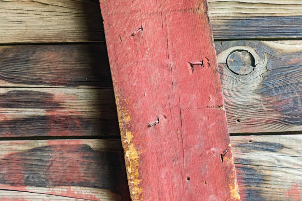 istock Detail on a weathered old barn. 1330788299
