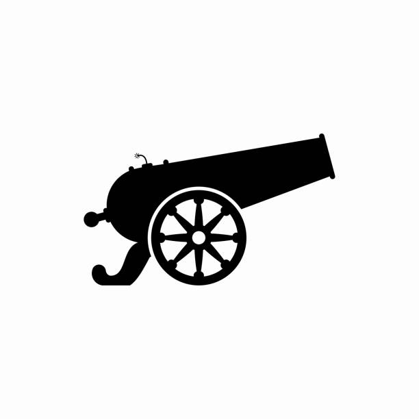 cannon weapons logo template design - arsenal 幅插畫檔、美工圖案、卡通及圖標