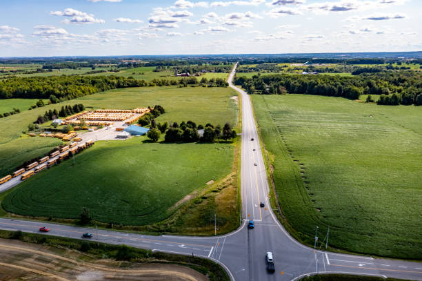 istock Aerial Farm, Caledon, Canada 1330791508