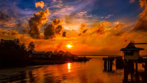 istock beautyfull sunset on the sea 1330805798