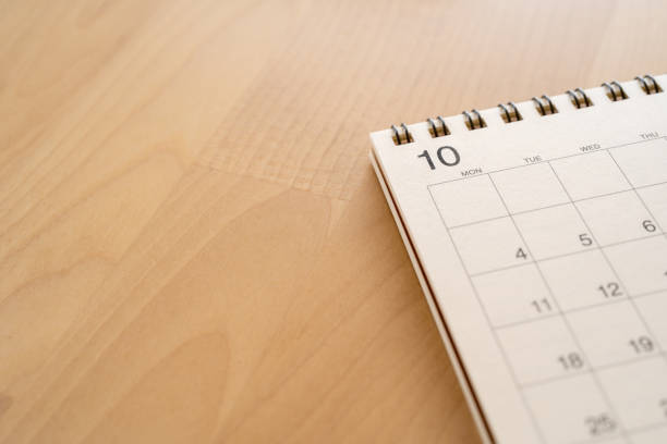 istock A calendar of October 2021. 1330805811