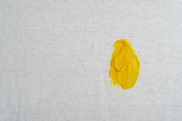 Mustard stain stock photo