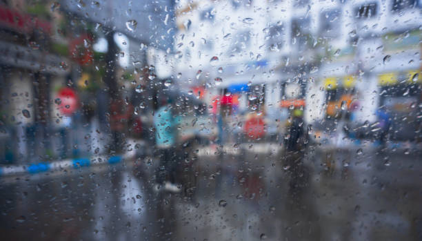 istock Monsoon abstract image of Kolkata traffic 1330820558