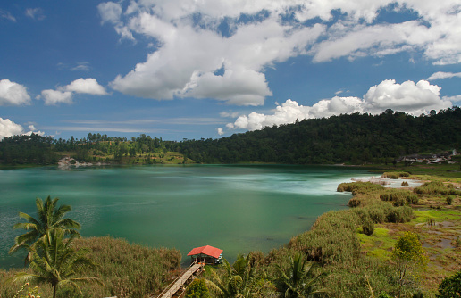 Lake Linow Tomohon is a tropical sulfur crater lake in Indonesia.
