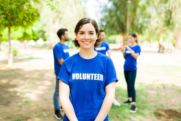 istock Beautiful woman meeting for community work 1330823358