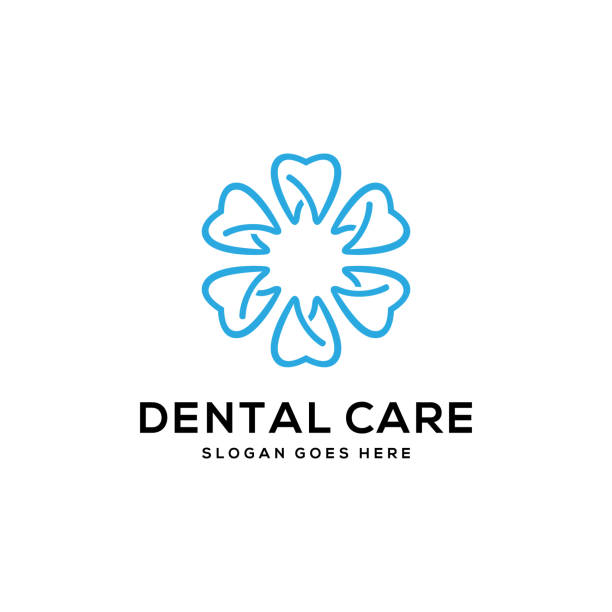 dental care logo vector template dental care logo vector template orthodontist stock illustrations