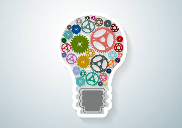 istock Illustration business.design idea and concept think creativity. for success,plan,think,search,analyze,communicate, futuristic idea innovation technology modern.vector 1330844405