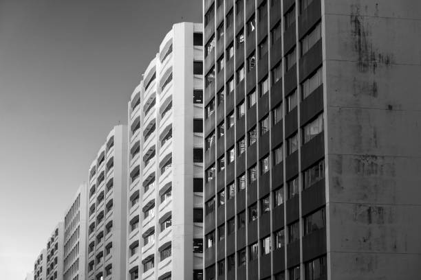 istock Exterior of office building in Hong Kong city 1330854607