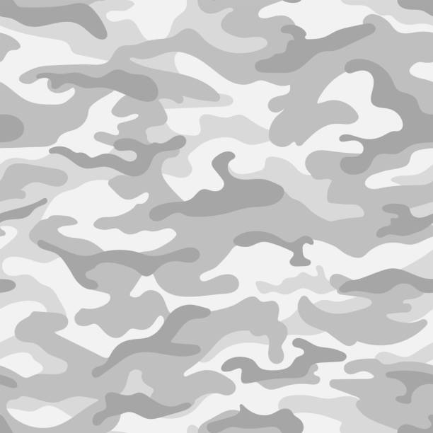 Pale gray military camouflage seamless pattern. Vector Pale gray military camouflage seamless pattern. Vector illustration military patterns stock illustrations